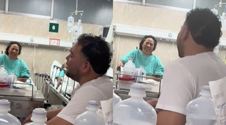 Enfermero canta a pacientes del IMSS