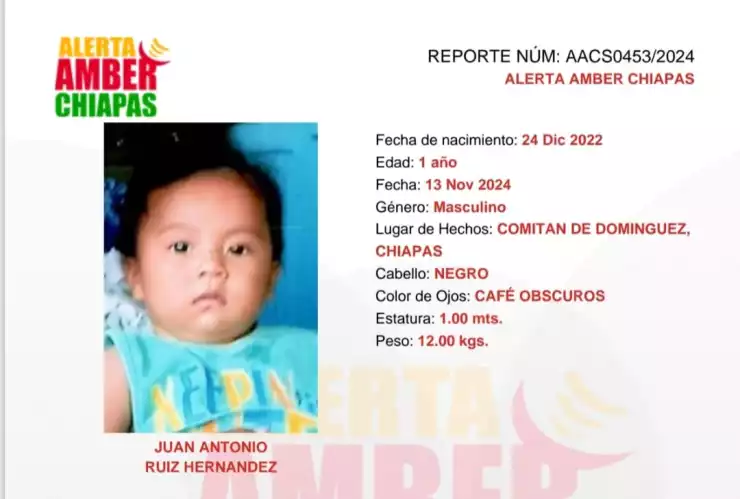 Juan Antonio Alerta Amber Chiapas