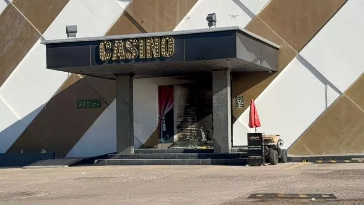 Casino baleado en Villa Universidad, Culiacán