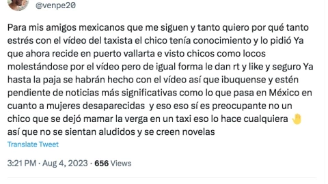 Taxista de Cancún en video para OnlyFans con peruano tenia conocimiento