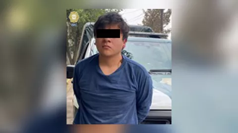 Un hombre fue detenido por amenazar a una mujer de la tercera edad en CDMX.