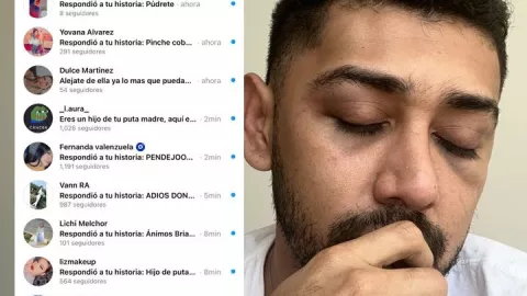 Brian Villegas golpeado.