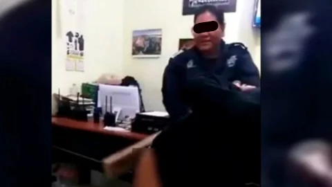 perote policia tablazos detenido