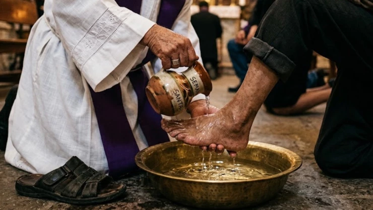 Semana Santa: ¿Cuál es el significado del lavado de pues y por qué se realiza el Jueves Santo?
