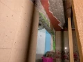Hogar de la familia Frías después de una explosión.