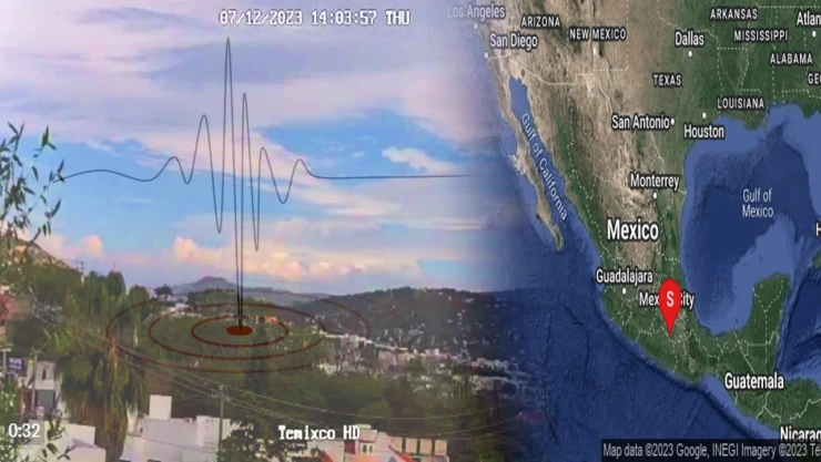 Estruendo por sismo en Puebla