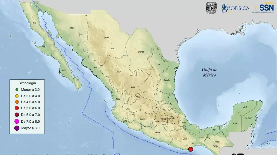 ¡ATENTO! Se registra fuerte sismo en México y se percibe en Veracruz; esta es su magnitud
