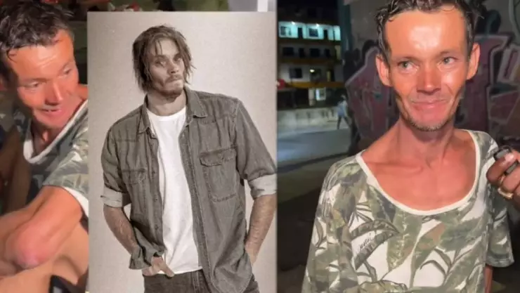 VIDEO: Hombre pasó de ser supermodelo a ser vagabundo y se hizo viral
