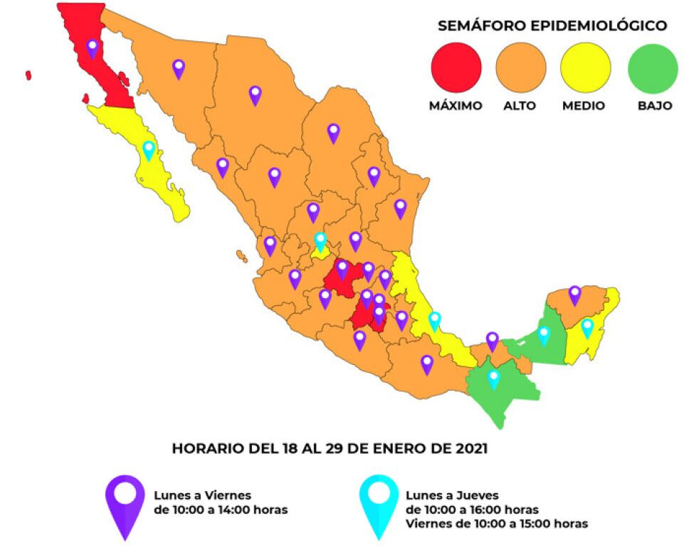 Nuevos horarios del SAT