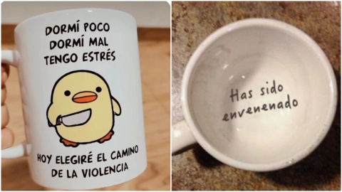 Tazas de regalos chuscos o chistosos para Navidad