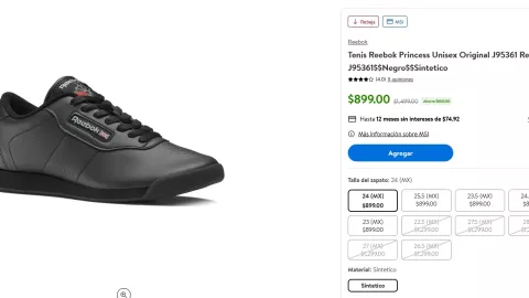 Los tenis que Walmart puso en rebaja en su tienda online