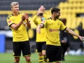 Haaland siguió las medidas sanitarias en el regreso de la Bundesliga.