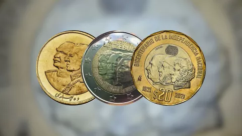 Pagan 3,000,000 por moneda con extraño diseño de tres cabezas.jpg