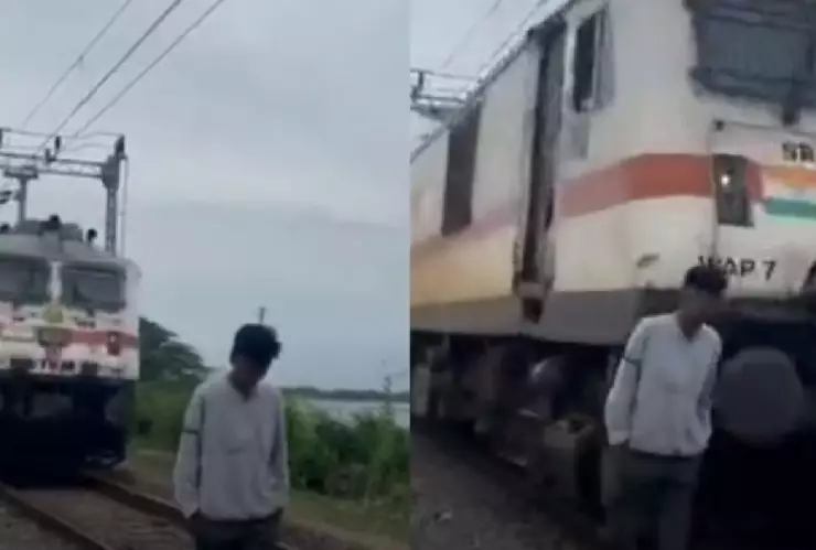 Por grabar video para TikTok, joven es golpeado por un tren