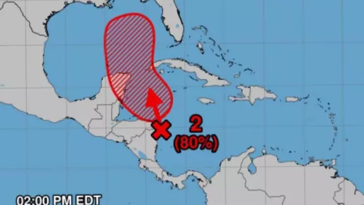 ÚLTIMA HORA_ Se incrementa a 80% la probabilidad de Ciclón Tropical frente a Yucatán.