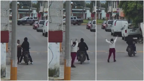 Mujer fue asaltada en calles de Tultepec cerca de una patrulla.