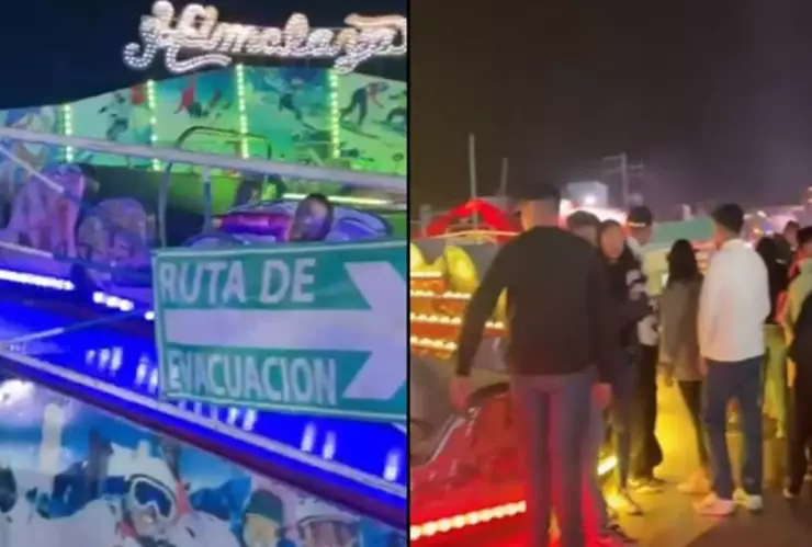 Joven muere al salir disparada de juego mecánico en Chiapas