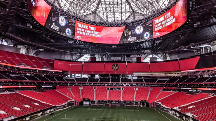 Mercedes Benz Stadium de Atlanta, Georgia, en el que se disputará el primer partido de la Copa América