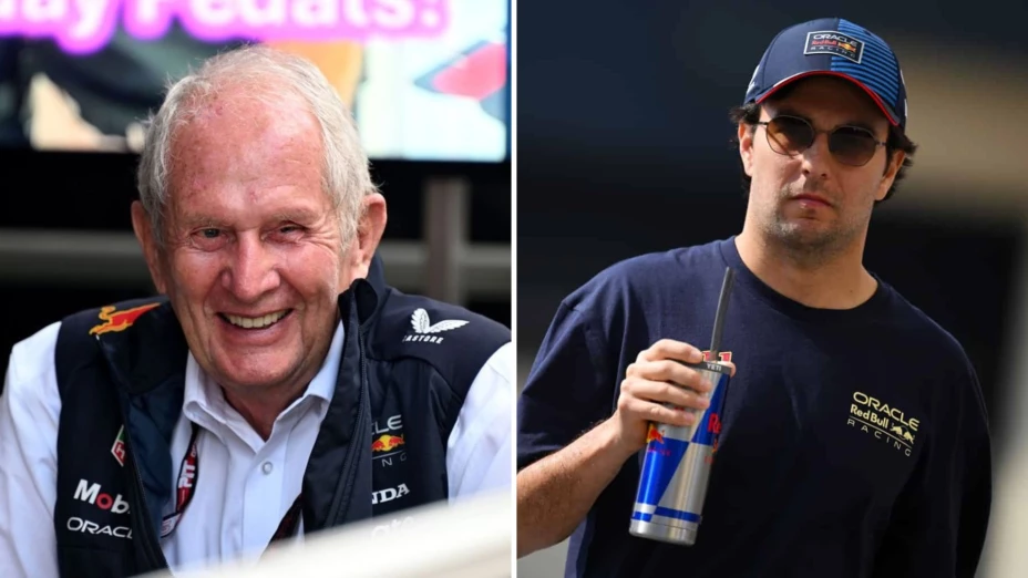 Checo Pérez y Helmut Marko