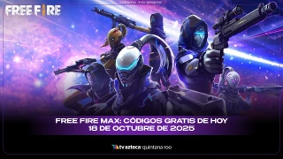 Free fire Max: Códigos GRATIS de hoy 18 de octubre de 2025