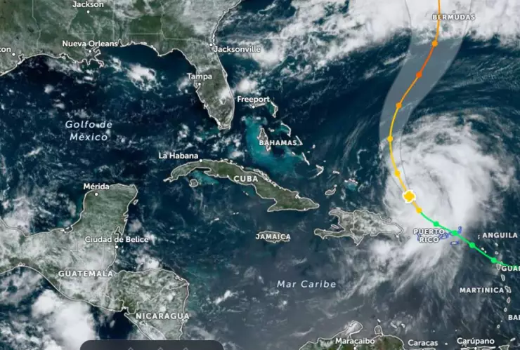 Esta es la trayectoria EN VIVO del Huracán Ernesto de categoría 1 por el Caribe ¿Amenaza a Yucatán?