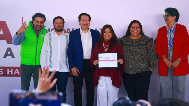 Clara Brugada se registra como candidata de Morena a la jefatura de gobierno de la CDMX