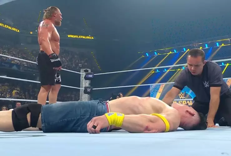 Así fue la derrota de John Cena vs Brock Lesnar en WWE Wrestlepalooza