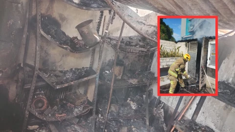 Incendio bodega Tuxtla