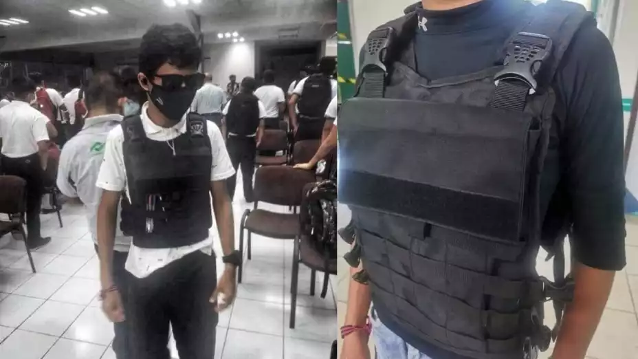 Mochila de chaleco antibalas