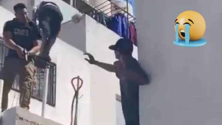 VIDEO | ¡Rompió en llanto! Presunto ladrón llora en frente de policías y vecinos de un fraccionamiento tras ser detenido en Morelia