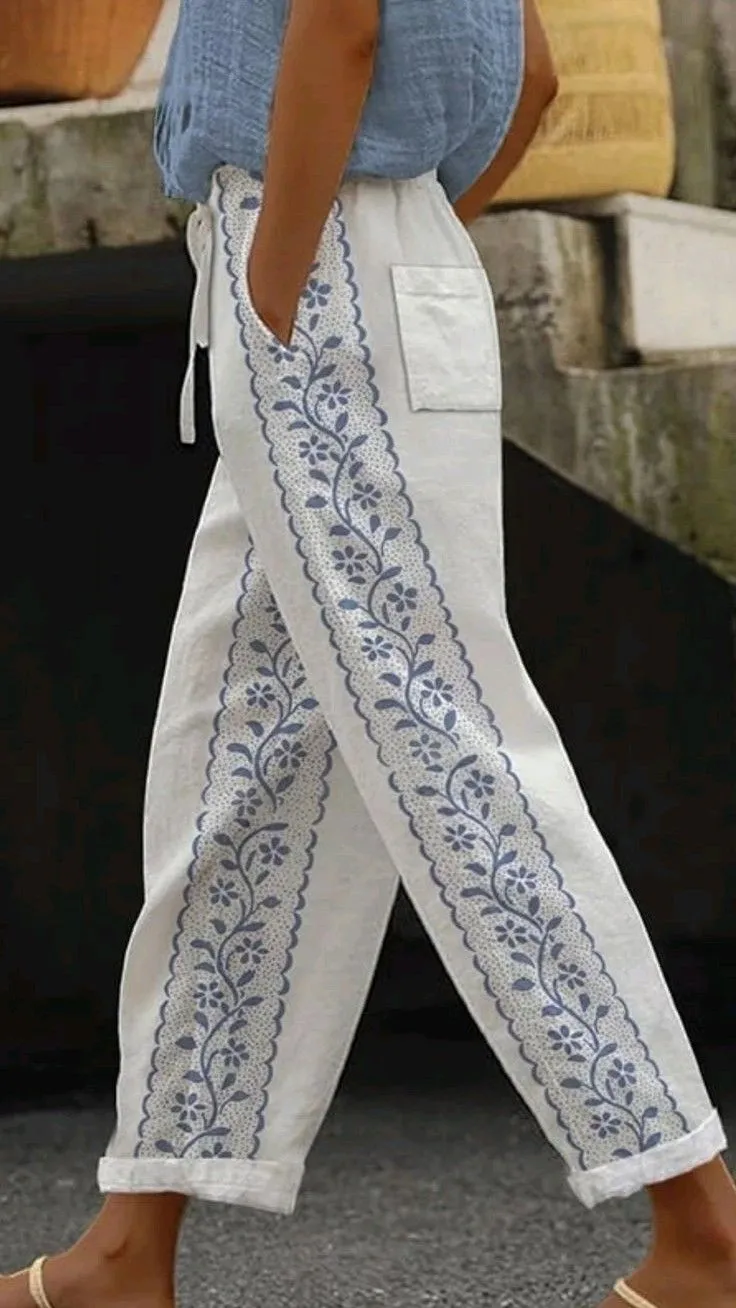 Costuras en pantalones de mujer