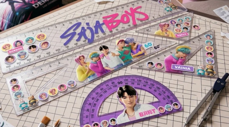 5 ideas para decorar tu juego de geometría de los Saja Boys