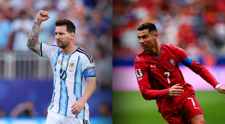 Messi y Cristiano Ronaldo