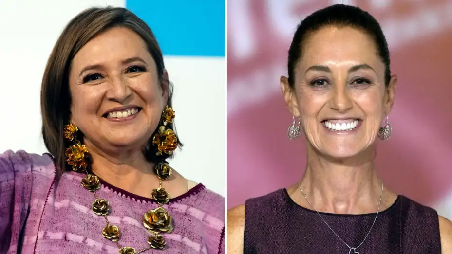 Xochitl Galvez y Claudia Sheinbaum.