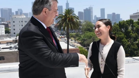 Marcelo Ebrad y Katya Echazarreta