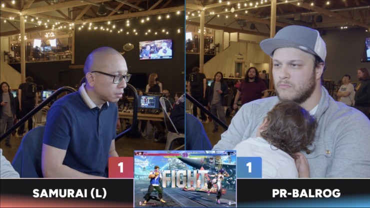 PR Balrog junto a su bebé en Guildhouse Fighters 92