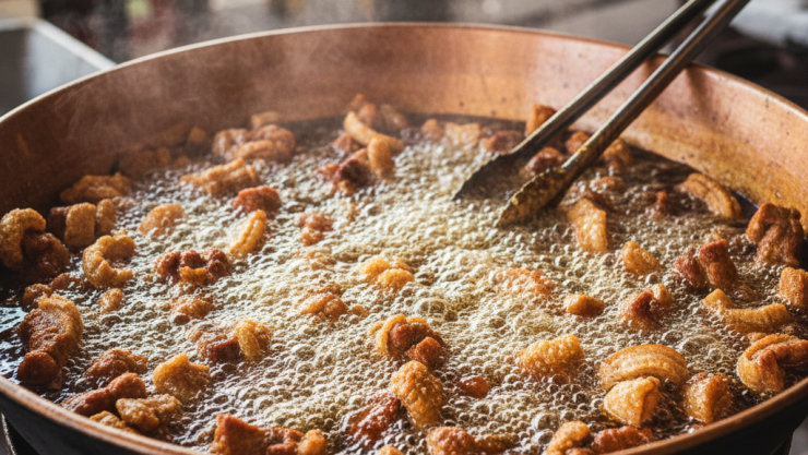 chicharrón hirviendo