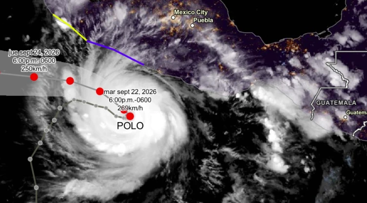 ¿Dónde ver la trayectoria en tiempo real del huracán “Polo”?