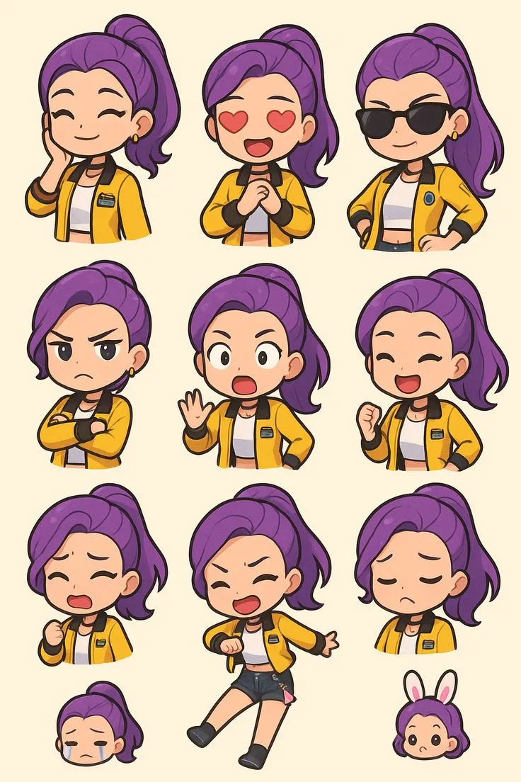 5 stickers de Baby Rumi para imprimir GRATIS para los fans de Kpop Demon Hunters