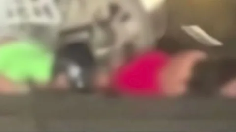 Las imágenes difundidas muestran únicamente el sitio donde ocurrió el accidente