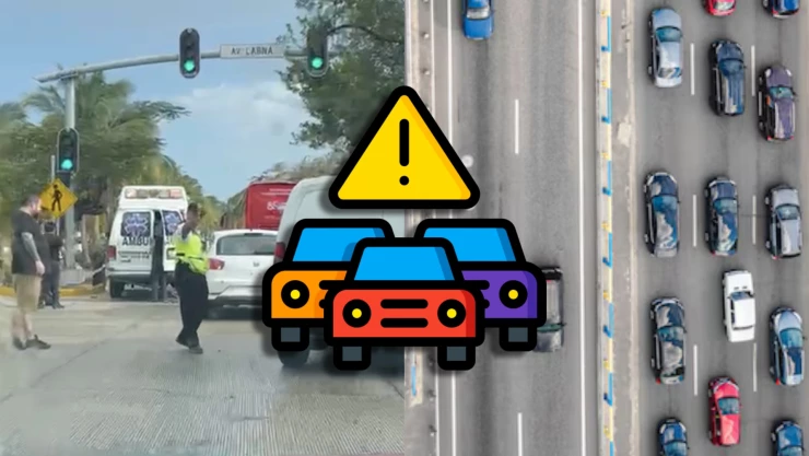 Choque causa tráfico en Av. Tulum en Cancún HOY, miércoles 13 de mayo: ¿En qué tramo ocurrió?