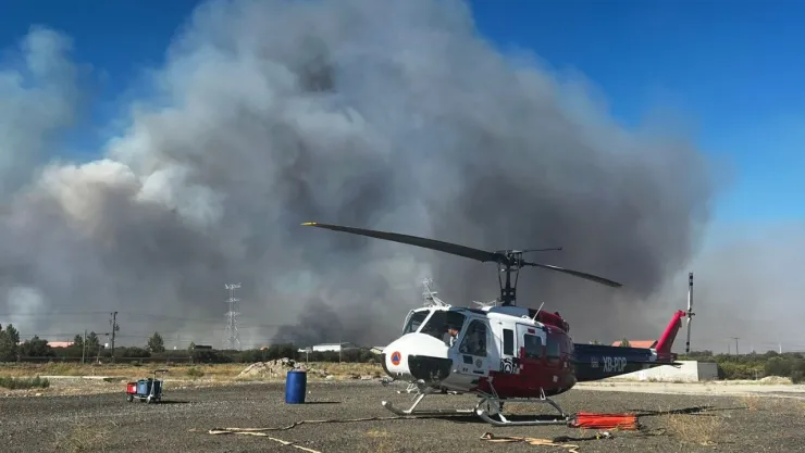 Incendio forestal en la carretera Tecate–Mexicali fue clasificado de atención especial