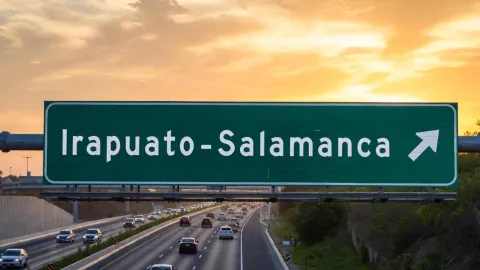 ¿Está abierta Este es el tráfico en la carretera Irapuato-Salamanca por la mañana del miércoles 26 de noviembre.jpg