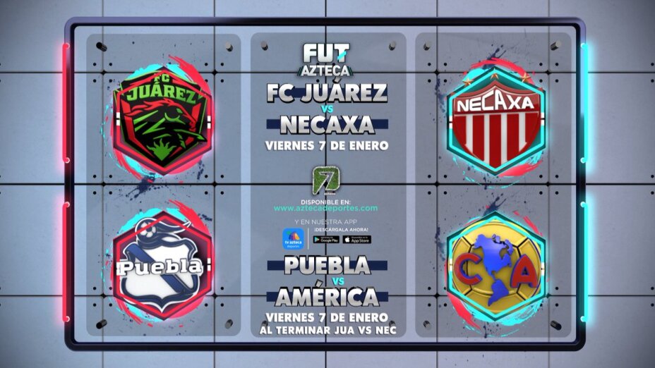 Juárez vs Necaxa y Puebla vs América en la vuelta del Viernes Botanero