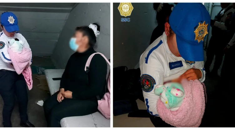 Policía amamanta a bebé que sufrió una caída en el Metro CDMX