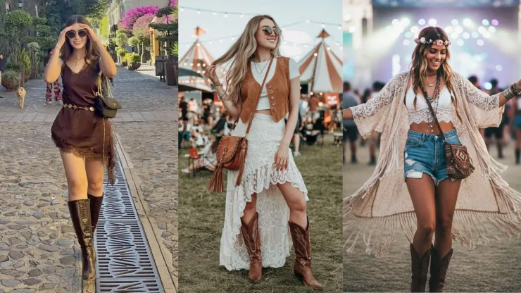 ideas de outfits boho chic para coachella 2026