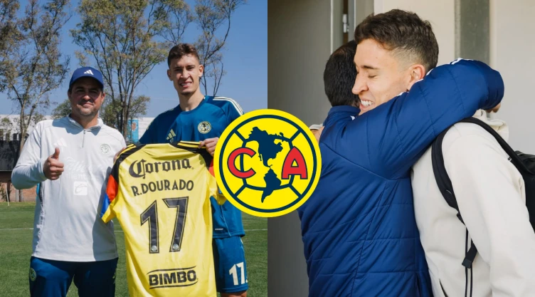 André Jardine y Rodrigo Dourado en Club América