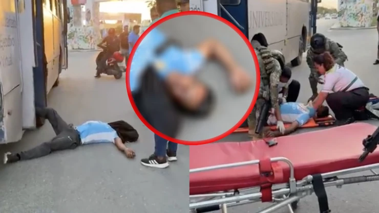 Hombre cae INCONSCIENTE de un autobús sobre Av. Lak’in en Cancún: ¿Qué fue lo que ocurrió?