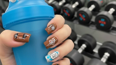 8 diseños de uñas de gimnasio que te volverán loca: son dibujos hermosos y quedan en cortas o largas