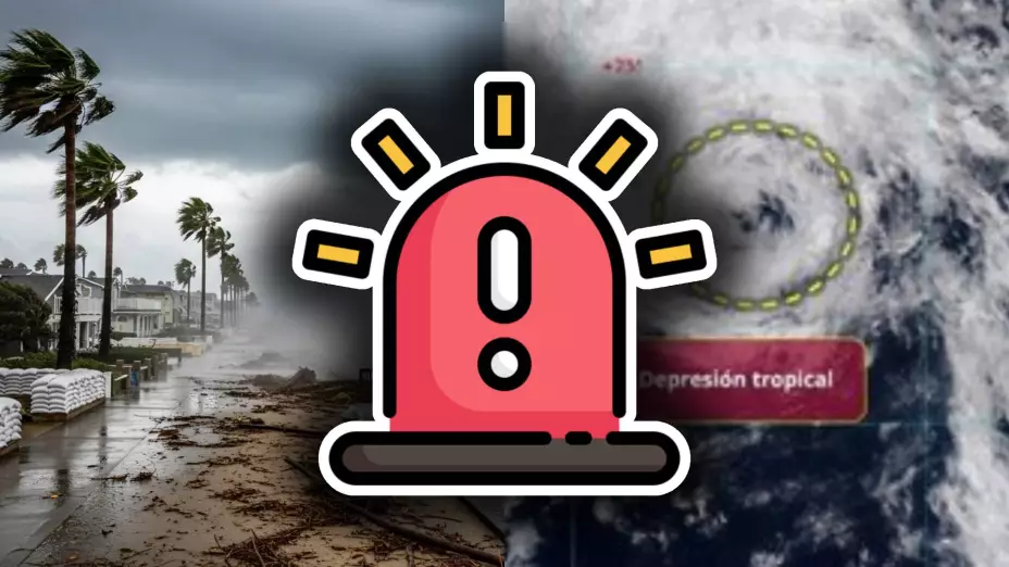 ¡Actualización! ‘Mario’ se degrada a Depresión Tropical: ¿Cuál es su ubicación EXACTA este 16 de septiembre de 2025?